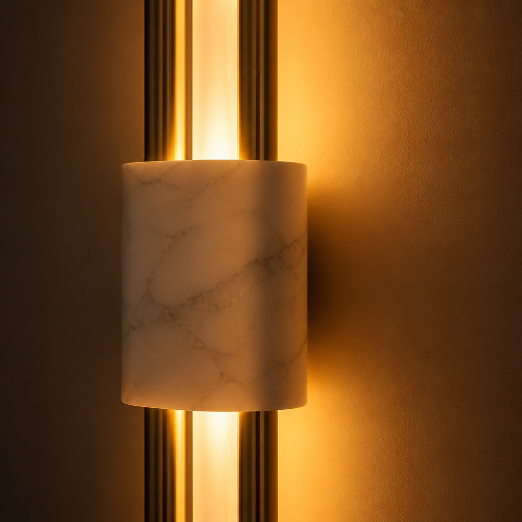 Minimalist Marble LED Wall Sconce