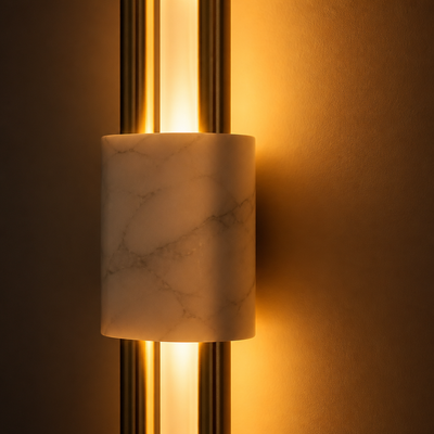 Minimalist Marble LED Wall Sconce