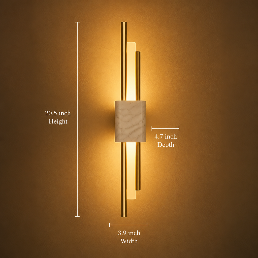 Minimalist Marble LED Wall Sconce