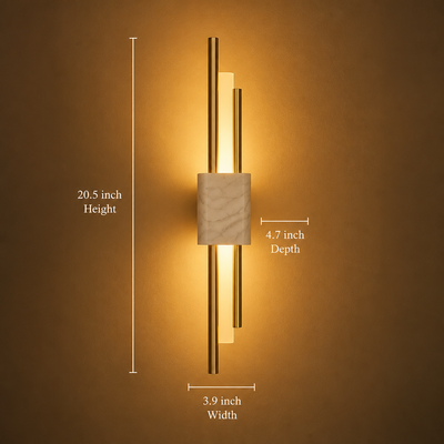 Minimalist Marble LED Wall Sconce