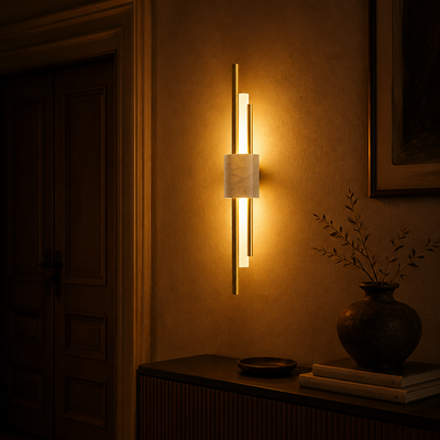 Minimalist Marble LED Wall Sconce