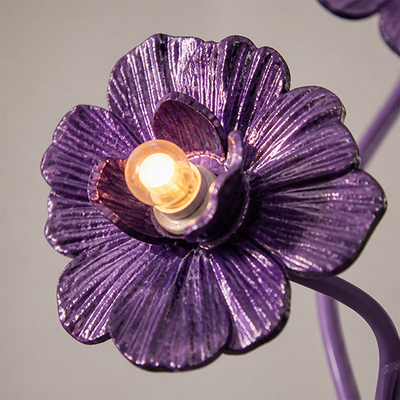 Minimalist Metal Flower-Shaped Floor Lamp