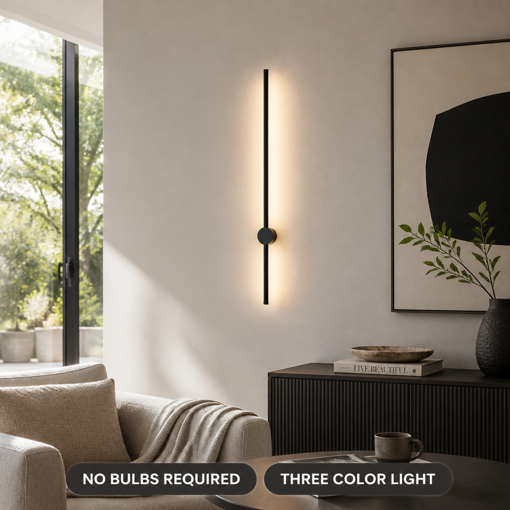 Minimalist Metal LED Linear Wall Sconce