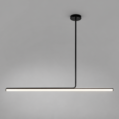 Minimalist Metal LED Long Tube Pendant Light