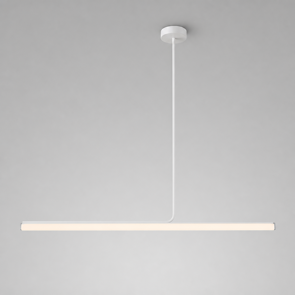 Minimalist Metal LED Long Tube Pendant Light