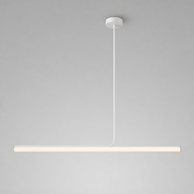Minimalist Metal LED Long Tube Pendant Light