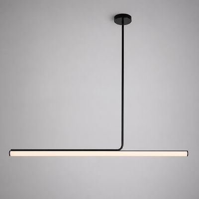 Minimalist Metal LED Long Tube Pendant Light