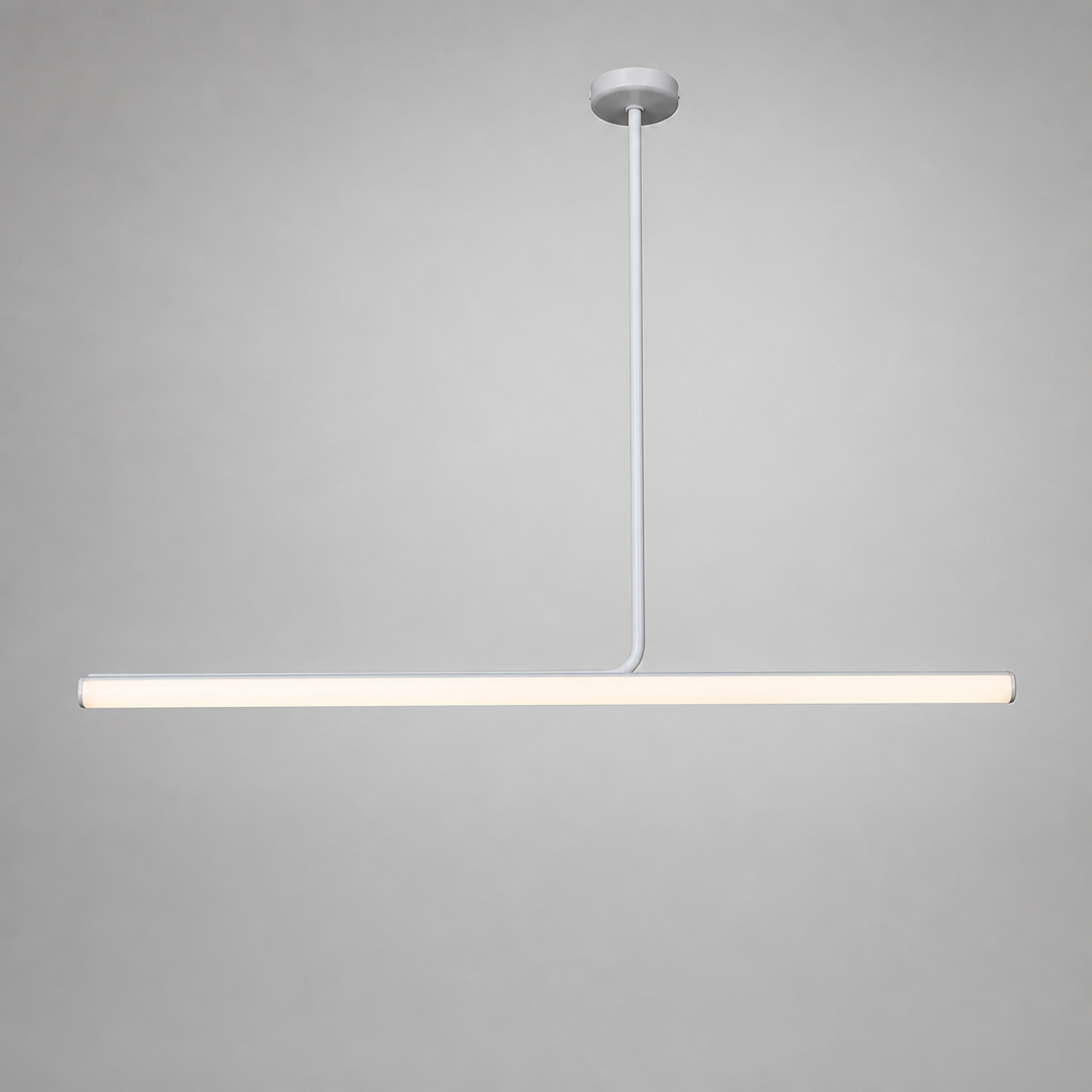 Minimalist Metal LED Long Tube Pendant Light