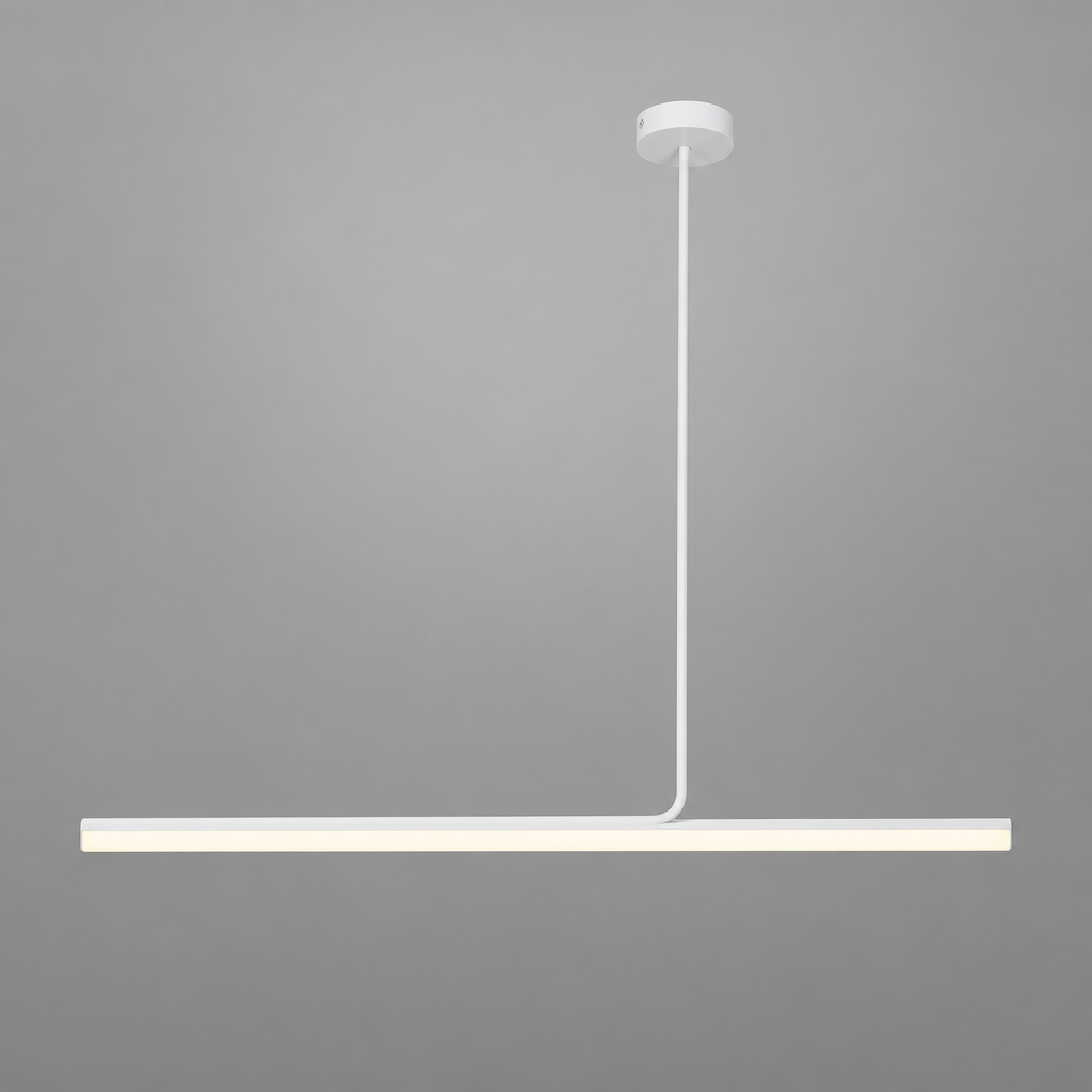 Minimalist Metal LED Long Tube Pendant Light