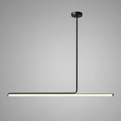 Minimalist Metal LED Long Tube Pendant Light