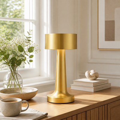 Minimalist Metal LED Touch Control Desk Lamp