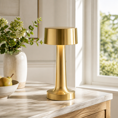 Minimalist Metal LED Touch Control Desk Lamp