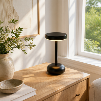 Minimalist Metal LED Touch Control Desk Lamp