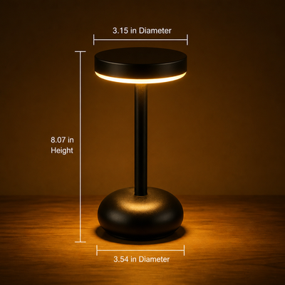 Minimalist Metal LED Touch Control Desk Lamp