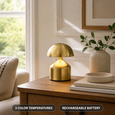 Minimalist Metal LED Touch Table Lamp