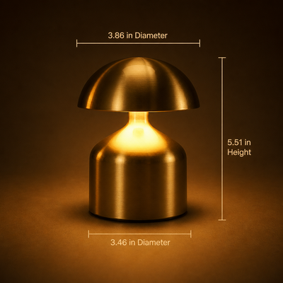 Minimalist Metal LED Touch Table Lamp