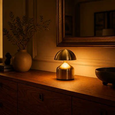 Minimalist Metal LED Touch Table Lamp
