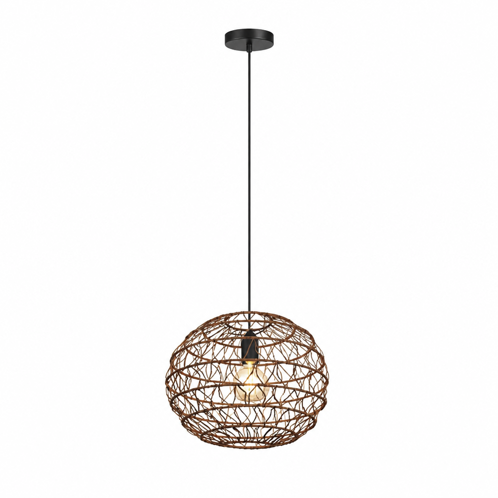 Minimalist Paper & Metal Pendant Light