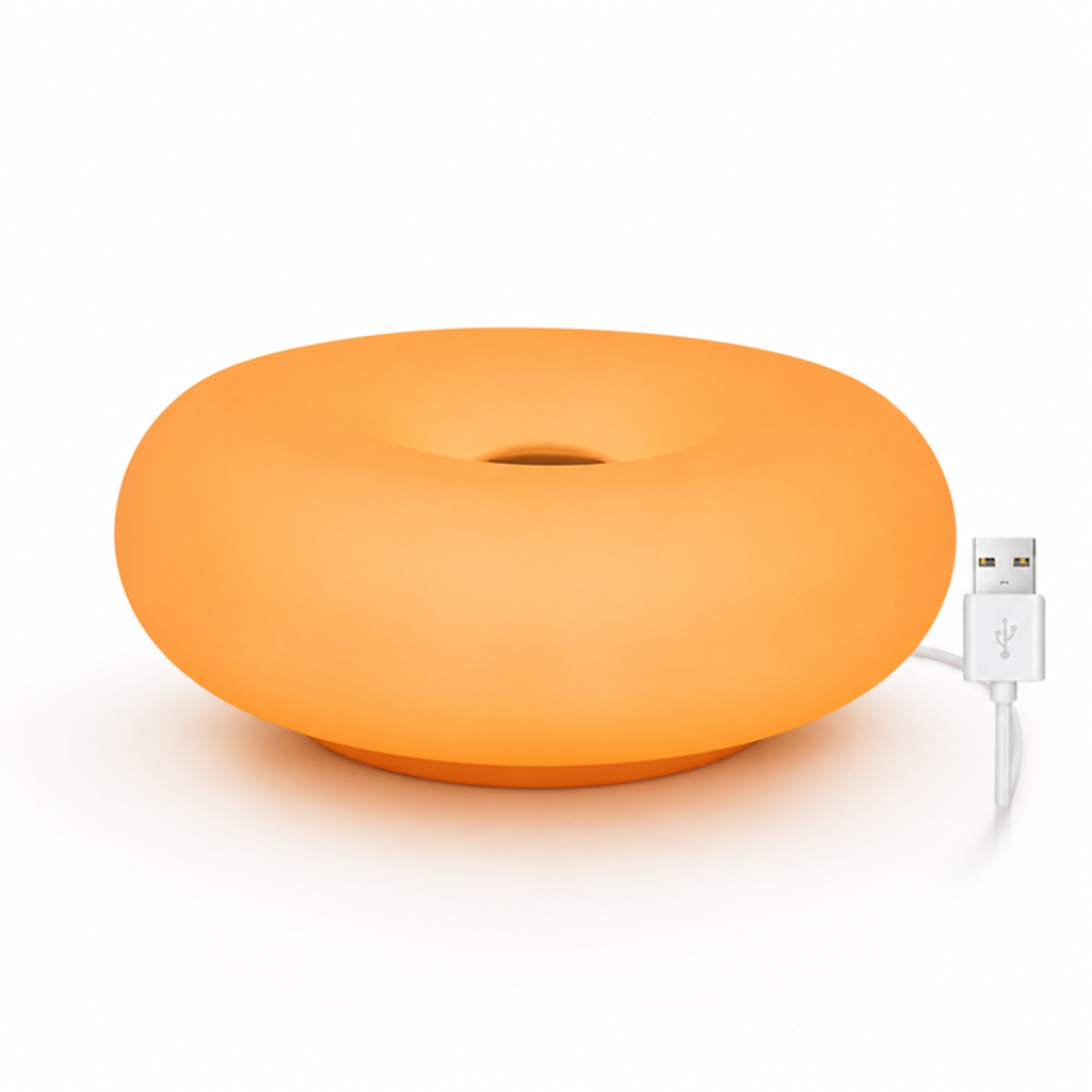 Minimalist Plastic Ring LED Table Lamp