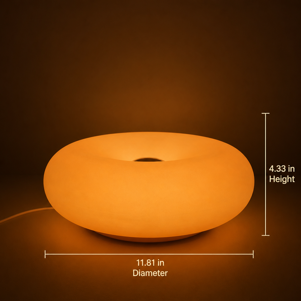 Minimalist Plastic Ring LED Table Lamp
