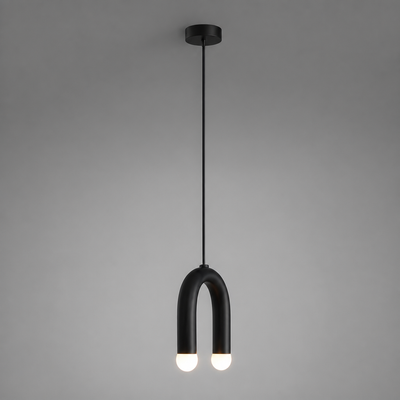 Minimalist Rainbow LED U-Shaped Pendant Light