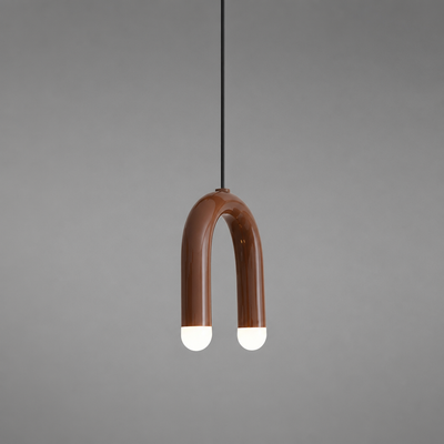 Minimalist Rainbow LED U-Shaped Pendant Light