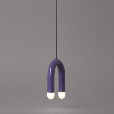 Minimalist Rainbow LED U-Shaped Pendant Light