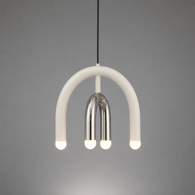 Minimalist Rainbow LED U-Shaped Pendant Light