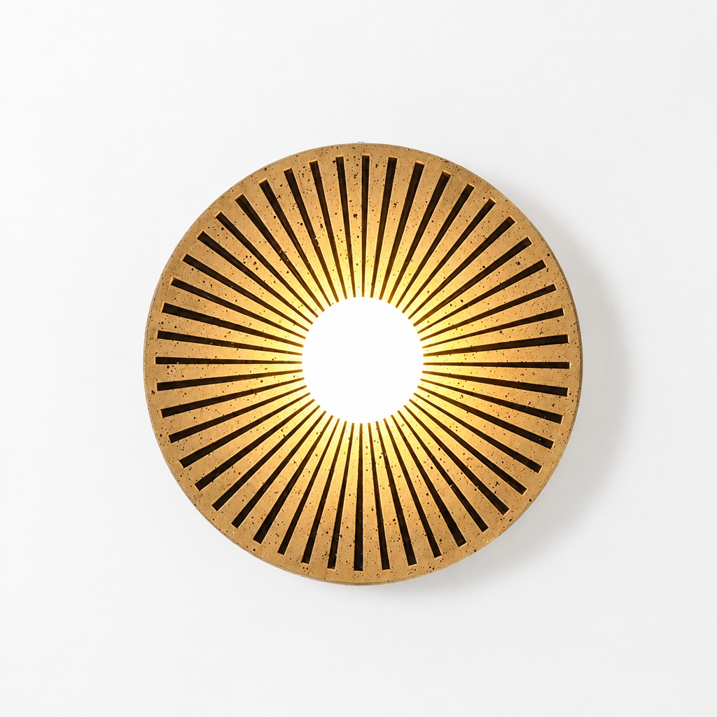 Minimalist Resin LED Half-Moon Wall Sconce