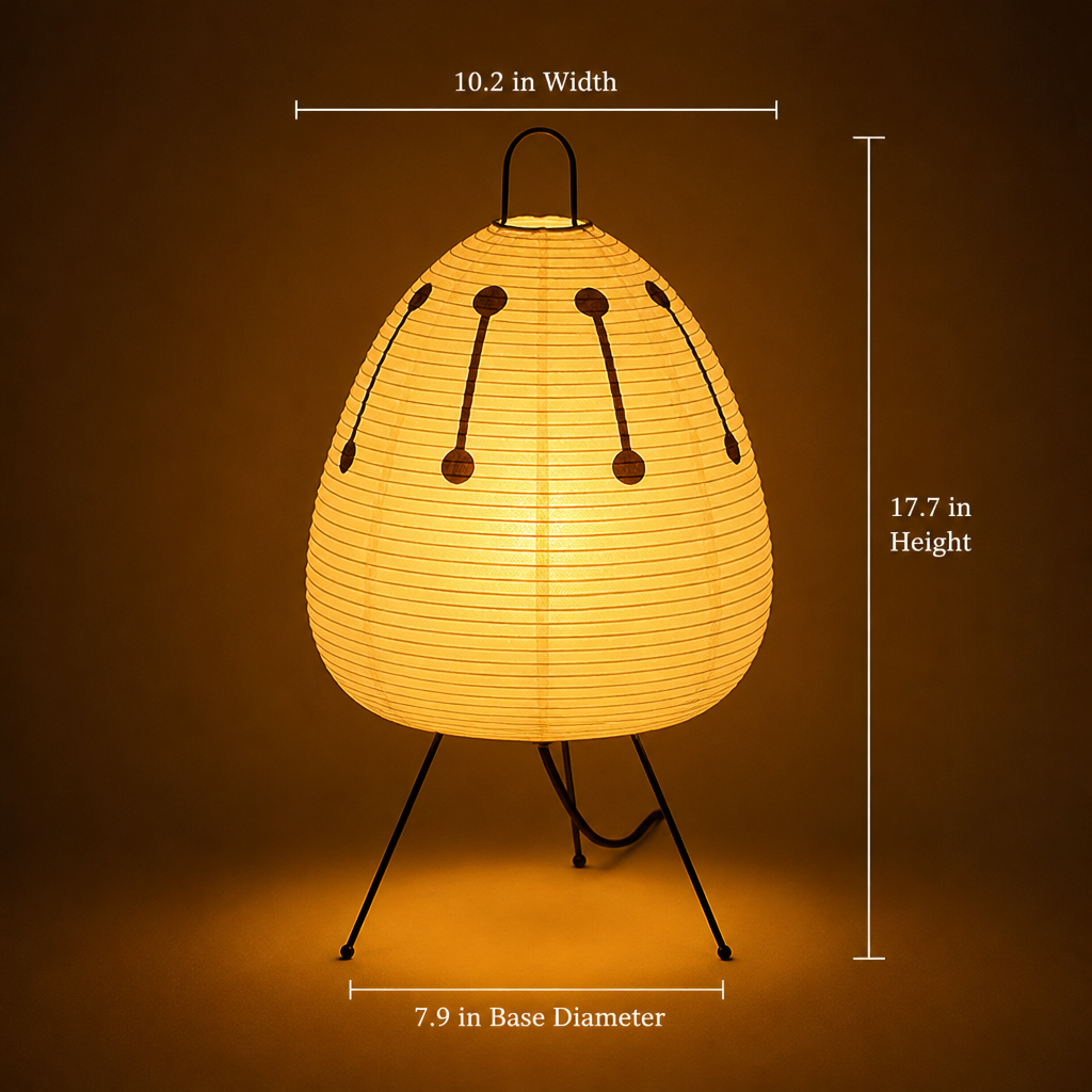 Minimalist Rice Paper LED Table Lamp