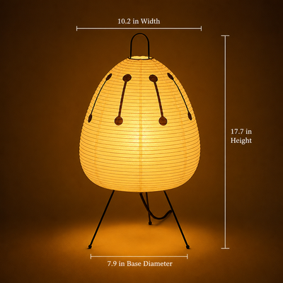 Minimalist Rice Paper LED Table Lamp