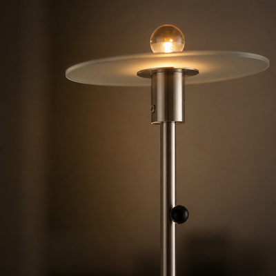Minimalist Silver Floor Lamp