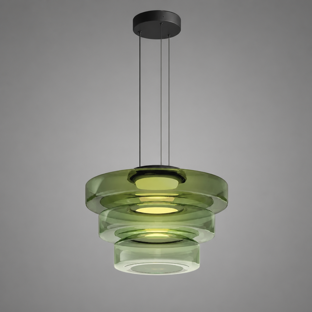 Minimalist Three-Layer Pendant Light
