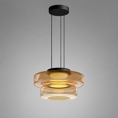 Minimalist Three-Layer Pendant Light