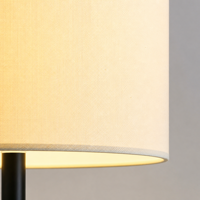 Minimalist White Fabric Floor Lamp