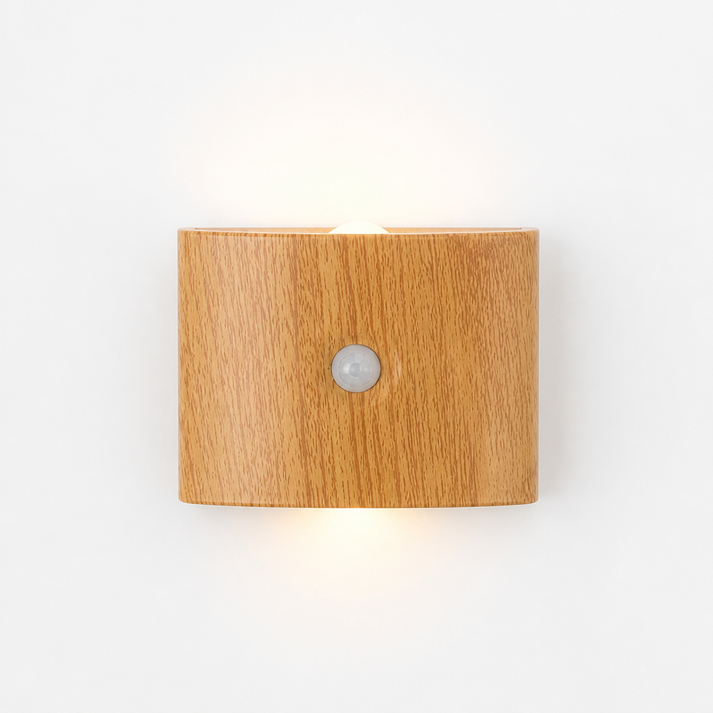 Minimalist White LED Motion Sensor Night Light