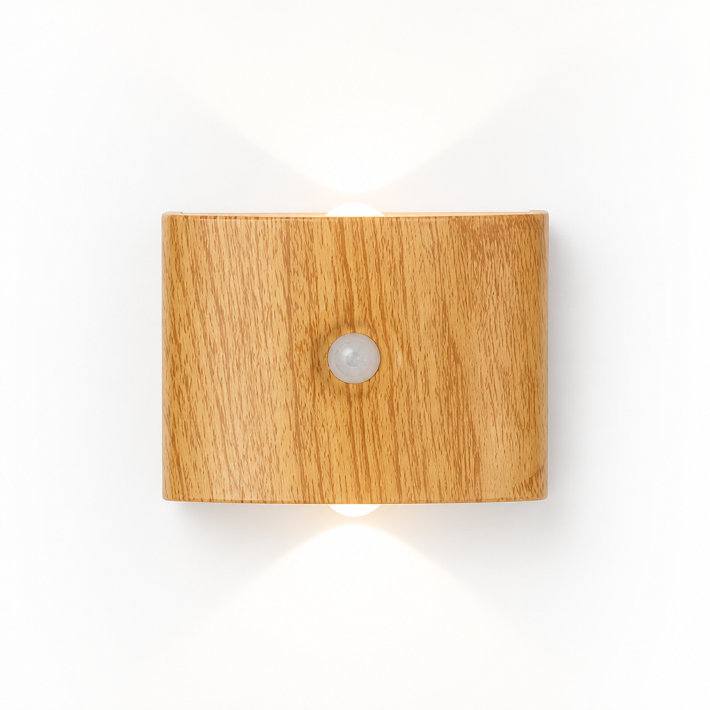 Minimalist White LED Motion Sensor Night Light
