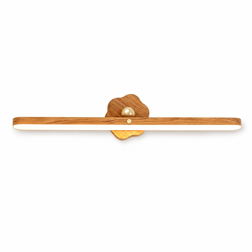 Minimalist Wood Grain Magnetic LED Strip