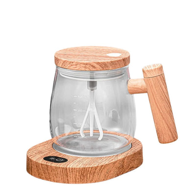 Mixer Mug Maple Wood Rechargeable USB 400ml