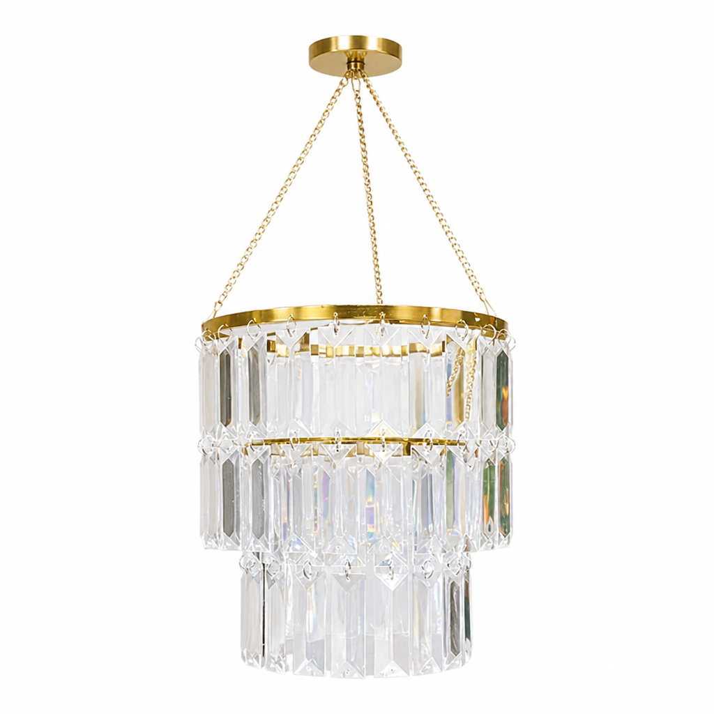 Modern Acrylic Two-Tier Pendant Light