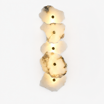 Modern Alabaster & Copper Wall Sconce