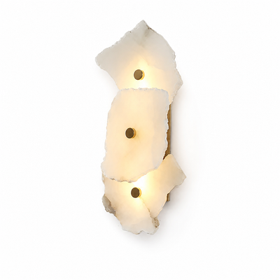 Modern Alabaster & Copper Wall Sconce