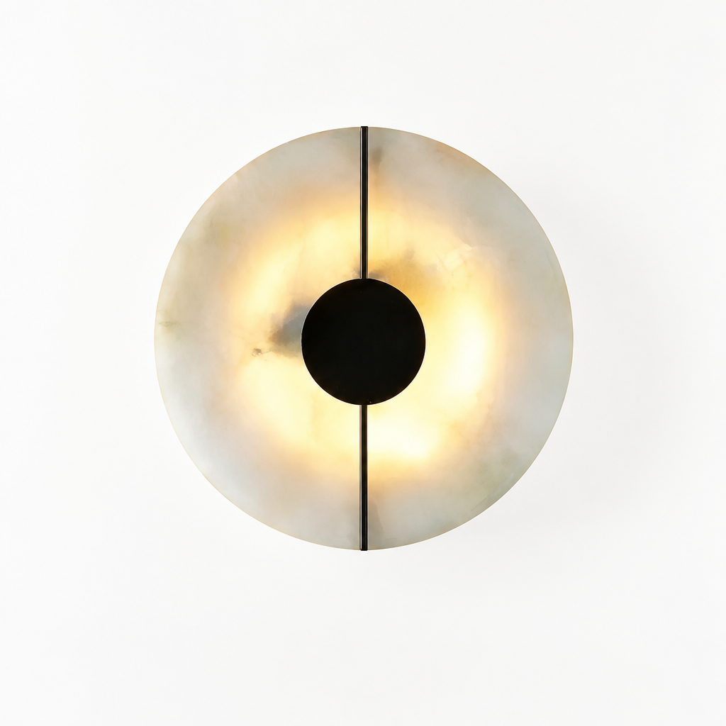 Modern Alabaster Marble LED Wall Sconce