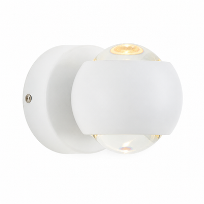 Modern Aluminum & Crystal LED Wall Sconce