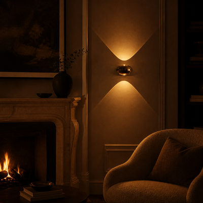 Modern Aluminum & Crystal LED Wall Sconce
