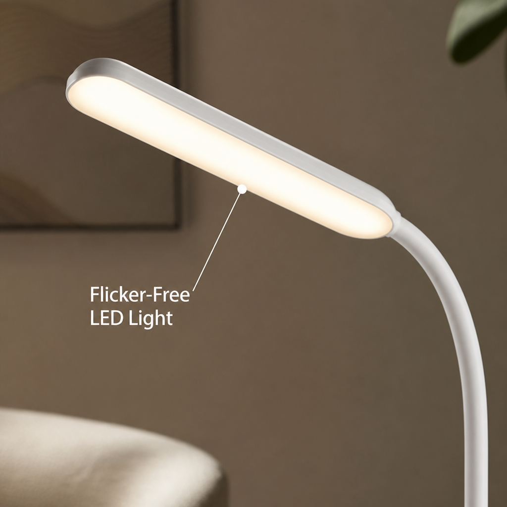 Modern Aluminum LED Gooseneck Floor Lamp