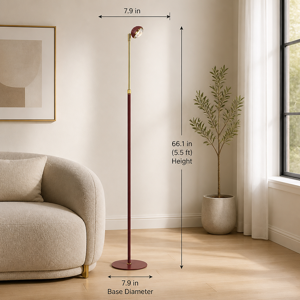 Modern Aluminum LED Vertical Floor Lamp