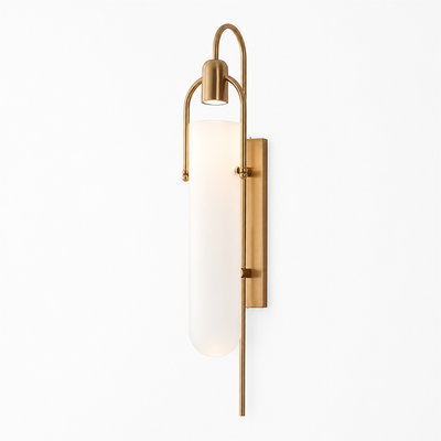 Modern Black & Gold LED Wall Sconce