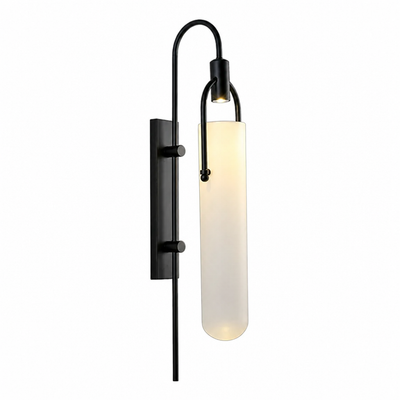 Modern Black & Gold LED Wall Sconce