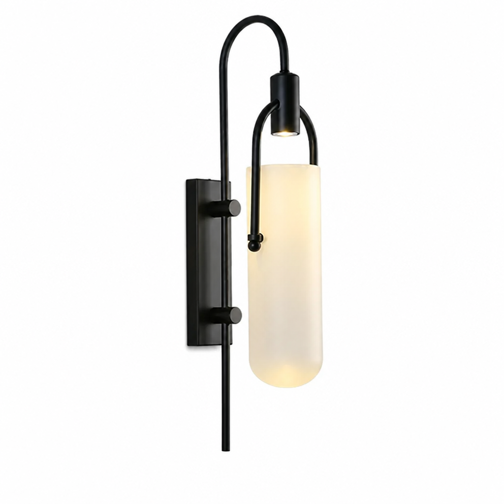 Modern Black & Gold LED Wall Sconce